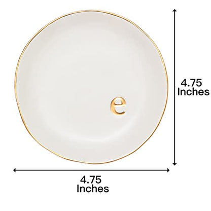 COLLECTIVE HOME Ceramic Jewelry Tray, Trinket Dish, Gifts for Women (E) - color: E