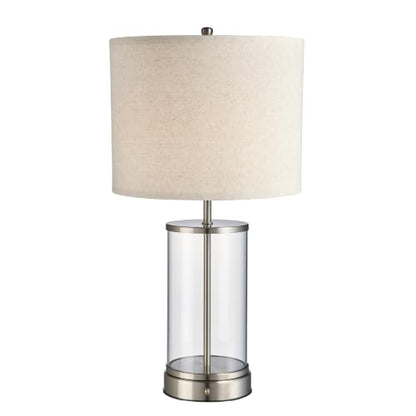 O’Bright Luma - Battery Powered Table Lamp (Brushed Nickel, 24-inch) - color: Brushed Nickel, size: 24-inch