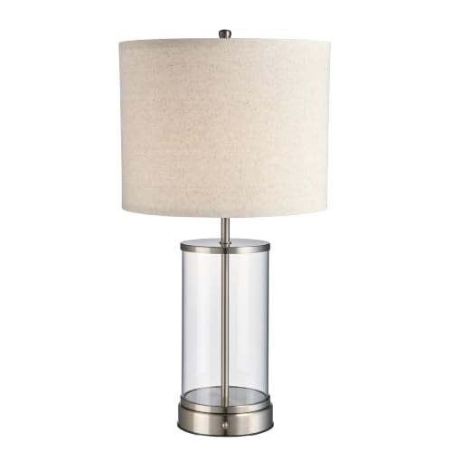 O’Bright Luma - Battery Powered Table Lamp (Brushed Nickel, 24-inch) - color: Brushed Nickel, size: 24-inch
