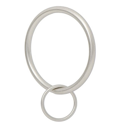 Ivilon Drapery Eyelet Curtain Rings - 2" Ring Loop for Hook Pins, Set of 14 - Satin Nickel - color: Satin Nickel, size: Set of 14 (2")