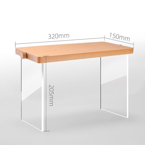 Wood Display Risers (Acrylic L 32*15*20.5cm/12.60*5.91*8.07inches) - color: Acrylic L 32*15*20.5cm/12.60*5.91*8.07inches