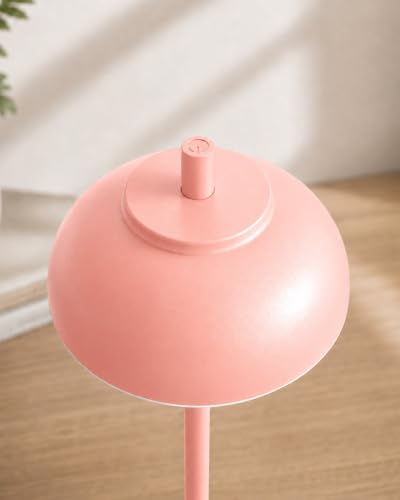 Pink Cordless Table Lamps, Rechargeable LED Touch Lamp, 2 Pack - color: Pink