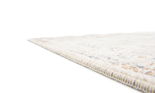 Unique Loom Chateau Collection Area Rug - Lincoln (3' 1" x 13' 1" Runner Blue Cream/Brown) - color: Beige/Light Brown, size: 3'1" x 13'1" (Runner)