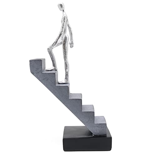 Lukitas Ladder Statue Sculpture, Modern Minimalist Art Decor, Resin 11.5''