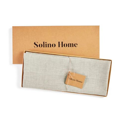 Solino Home 100% Pure Linen Soft Sheer Curtain Natural, 52 x 36 in, 1 Panel - color: Light Natural, size: 52"W x 36"L (1-Panel)