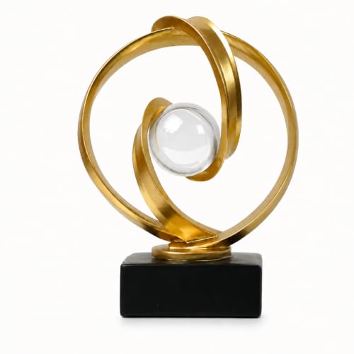 AWNR Modern Sculptures Living Room Shelf Decor Home Décor Accents - color: Gold-b-a