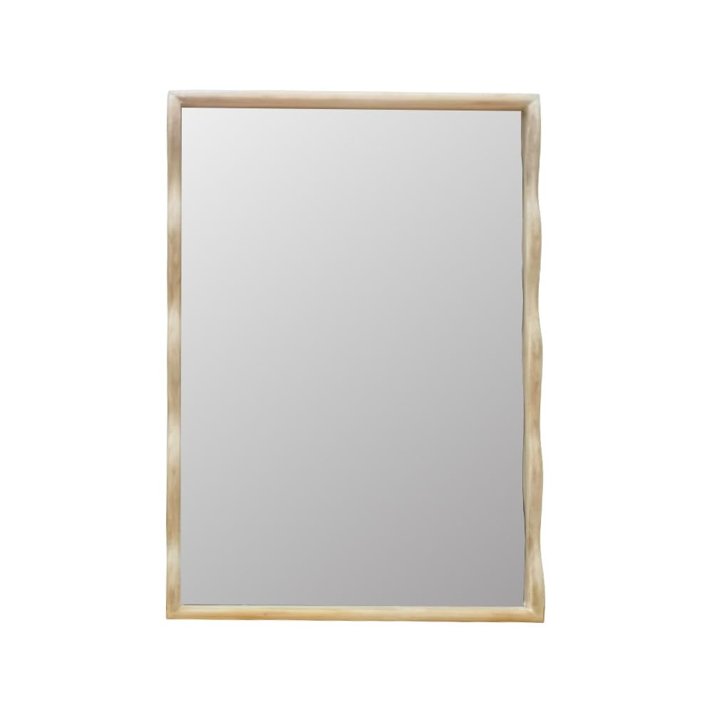 Howard Elliott Collection Willow Scalloped Mirror Rectangle Brown 35.5H x 25.1/4W x 2D
