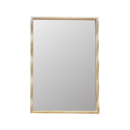 Howard Elliott Collection Willow Scalloped Mirror Rectangle Brown 35.5H x 25.1/4W x 2D
