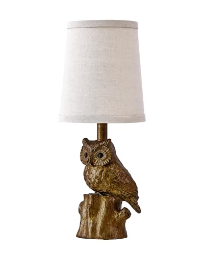 Small Table Lamp for Bedroom, 14.25" Farmhouse Resin Gold Nightstand Lamp - color: ‏‏‎ ‎Gold