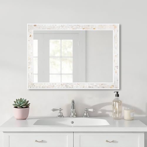 20x28 Inch Mosaic Rectangle Mirrors for Wall - size: 28"L x 20"W