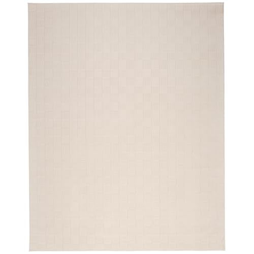 Revival Rugs Willow 11'x14' Area Rugs for Living Room Bedroom Dining Room - Washable, 100% Recycled, Oeko-TEX Certified, Modern, Medium Pile, Beige, Cream - size: 10'7" x 14'4" (Rectangular)