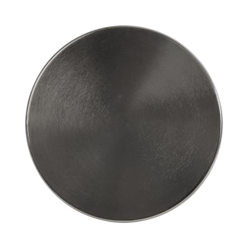 Kate and Laurel Zia Modern Metal Round Drink Table, 9 x 9 x 23, Gray Gunmetal, Contemporary Decorative Circle Pedestal Table for Living Room Display and Storage
