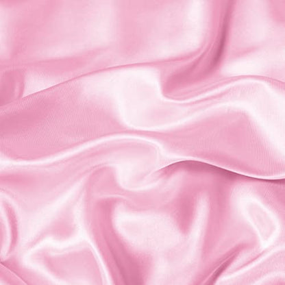 Vonty Blush Pink Satin Throw Blanket 50x60In, Cooling Silky Wrinkle-Free - color: Blush Pink, size: 50" x 60"