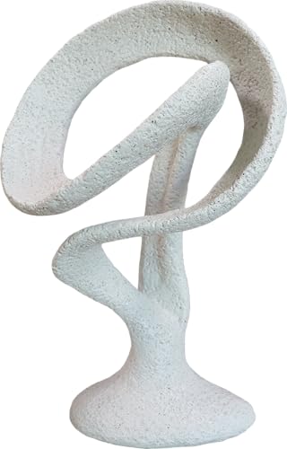 12" Modern Musical Note Decorative Sculpture, Abstract Musical Note Trophy Sculptures,Home Decor,Coffee Table Statues,Shelf Top Decor Aesthetics,Dining Living Room Desk Decor - color: 12"light Gray-round Bottom