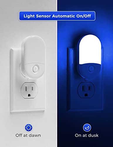 L LOHAS LED Blue Night Light, Night Lights Plug into Wall[2 Pack], 0.6W LED - color: Blue, size: 2 Count (Pack of 1)