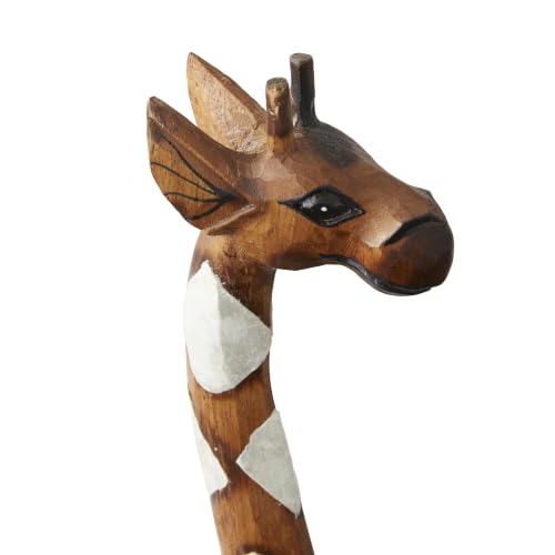Deco 79 Wood Giraffe Sculpture, Sculpture 11" x 6" x 47", Brown - color: Brown, size: 11" x 6" x 47"
