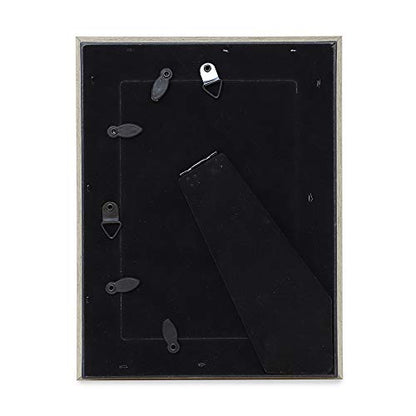 Laura Ashley 4x6 Silver Beveled Mirror Picture Frame Tabletop & Wall Mount - color: Silver, size: 4x6