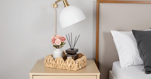 Kriitools Scalloped Toilet Paper Storage Basket for Over Toilet Shelf - size: Small