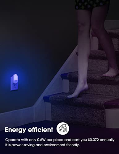 L LOHAS LED Blue Night Light, Night Lights Plug into Wall[2 Pack], 0.6W LED - color: Blue, size: 2 Count (Pack of 1)