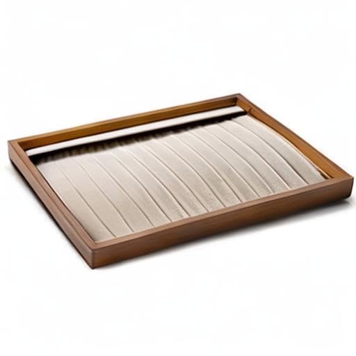 Oirlv Wood 13 Grids Necklace/Bracelet/Pendant Display Tray Jewelry Drawer Organizer Stackable Jewelry Trays (Creamy-white) - color: Creamy-white 13 grid necklace/pendant/bracelet tray