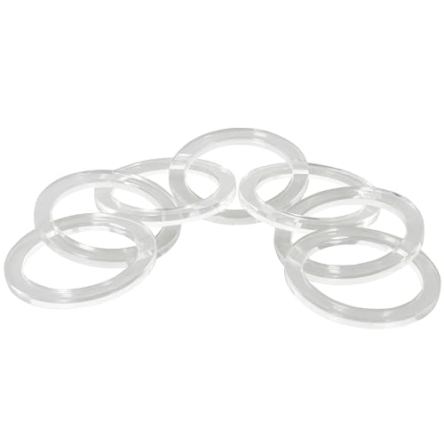 Deco 79 Acrylic Plastic Chain Decorative Sculpture Circular 7 Link Home Decor Statue, Accent Figurine 21" x 0" x 5", Clear - size: 21" x 0" x 5"
