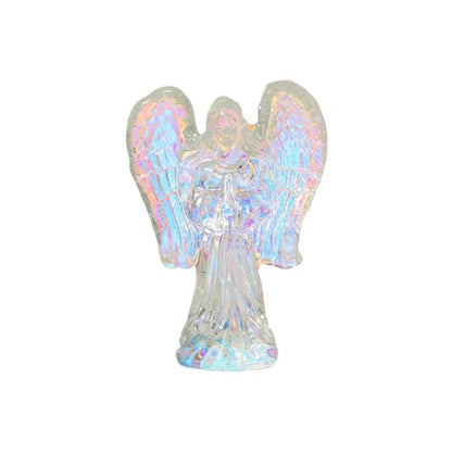 Crystal Angel Figurine Christmas Decorative Sparkling Design & Handcrafted Elegance for a Magical Festive Spirit