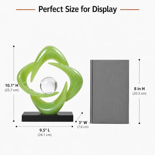 AWNR Modern Sculptures Living Room Shelf Decor Home Décor Accents - color: Green-a