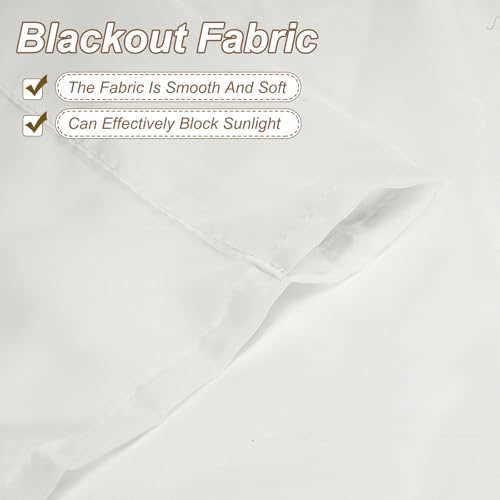 uxcell Window Valance, 51x24 Beaded Sheer Valance Curtains White - color: White