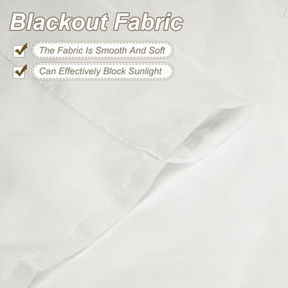 uxcell Window Valance, 51x24 Beaded Sheer Valance Curtains White - color: White