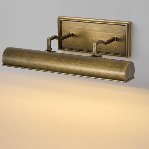 Art Picture Wall Sconce,Linear Artwork Display Wall Lights - color: Antique Brass, size: 18"-3 Bulbs