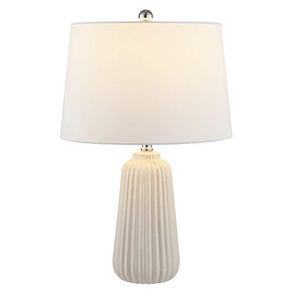 SAFAVIEH Lighting Sawyer Table Lamp, 24″ Ceramic Ivory TBL4344A - color: Ivory