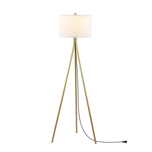 SAFAVIEH Home Collection Galilea Gold 61-inch Tripod Floor Lamp (LED Bulb Included)