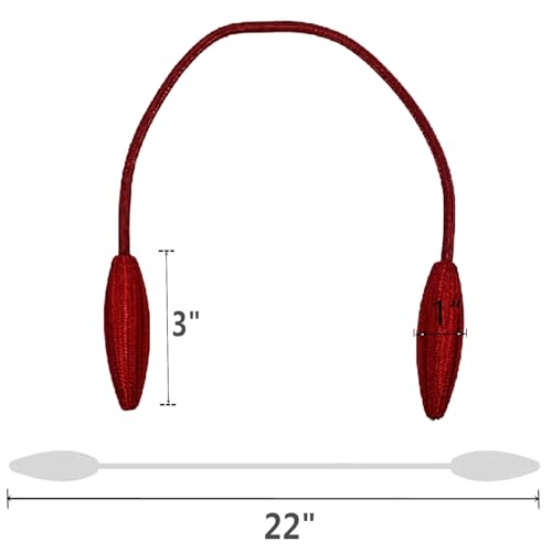 Burgundy Curtain Holdbacks Decorative Curtain Tiebacks, Set of 2 - color: Burgundy, size: 2PCS