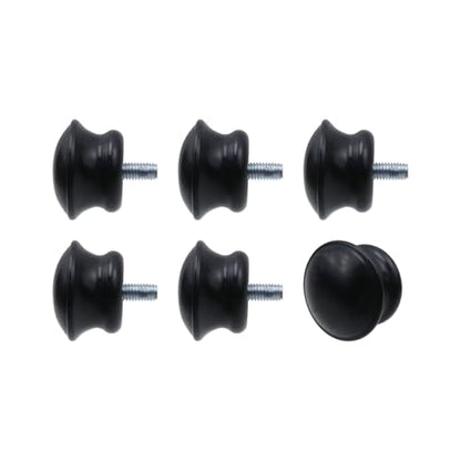 Curtain Rod Ends for 5/8 Inch Curtain Rods, 6Pcs