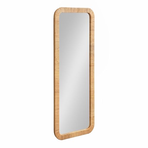 Kate and Laurel Rahfy Rectangle Framed Wall Mirror - color: Natural