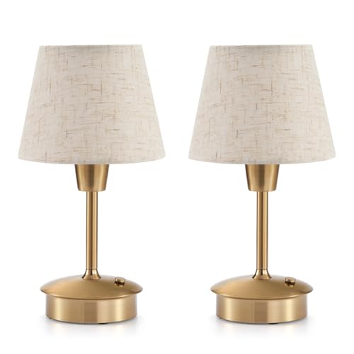 2 Pack Small Rechargeable Cordless Table Lamp for Restaurant Bar