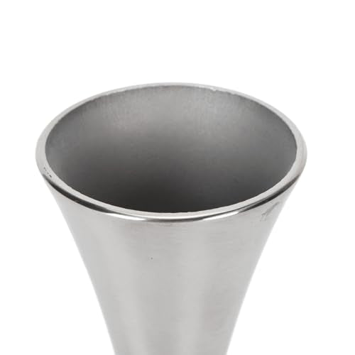 Stainless Steel Vase, Elegant Modern Round Mouth European Style Metal Flower Holder, with Unique Personality for Living Room Dining Table Decor
