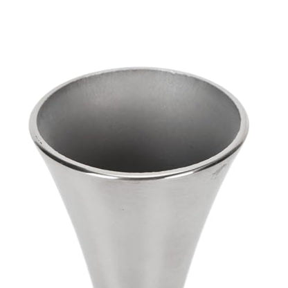 Stainless Steel Vase, Elegant Modern Round Mouth European Style Metal Flower Holder, with Unique Personality for Living Room Dining Table Decor