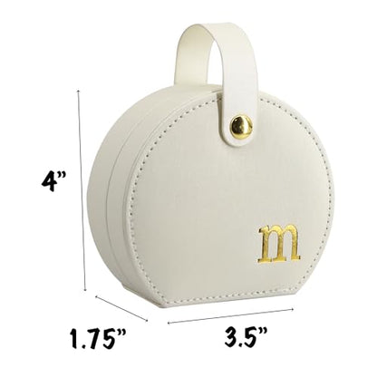 COLLECTIVE HOME Small Travel Jewelry Case for Women, Detachable Handle (m) - color: m