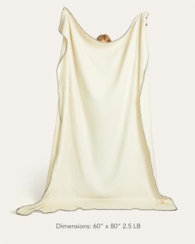 UnHide Knit Alpaca Blanket, Ultra-Soft and Lightweight Throw Blanket - color: Snow White, size: Alpaca (60" x 80")