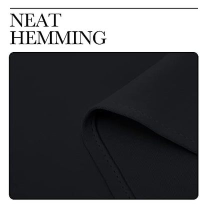 NICETOWN Black Blackout Curtains Drapes for Cafe 29" w x 40" L 2 Panels - color: Black, size: 29"W x 40"L (Pack of 2)