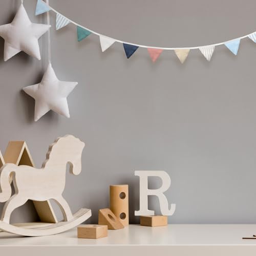 Oudain 2 Pcs Pennant Banner Flags Nursery Garland Triangle, Elegant Color - color: Elegant Color