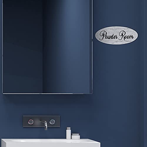 Queekay Powder Room Sign, Wooden Powder Room Decor Hanging Sign - style: Powder Room