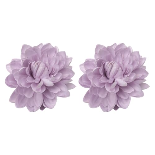 Curtain Tiebacks, 2PCS Flowers Curtain Holder Floral Drapery Decorative Holdbacks for Home Bedroom Office Window Decor - color: Purple