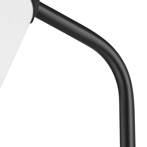 Globe Electric 62" Matte Black Floor Lamp with White Fabric Shade - color: Matte Black, White Fabric Shade