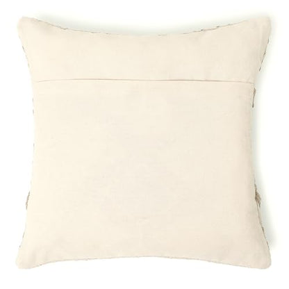 · REDEARTH · Textured Handwoven Throw Pillow Cases Geometric Craft Taupe - color: Geometric Craft Taupe, size: 18" x 18" (Pack of 2)