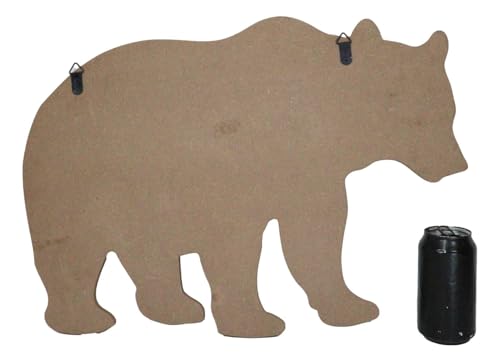 Ebros Gift Rustic Western Black Bear With Pine Trees Forest Silhouette Wooden Plank Cutout Wall Decor Sculpture Wildlife Forest Cabin Decor Accent