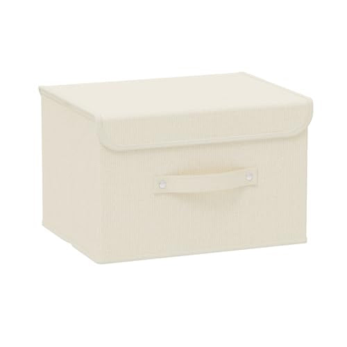 Cloth Storage Baskets with Handles,Beige 10.2x7.9x6.7in,1 Pack - color: Beige, size: 10.2x7.9x6.7in(1-pack)