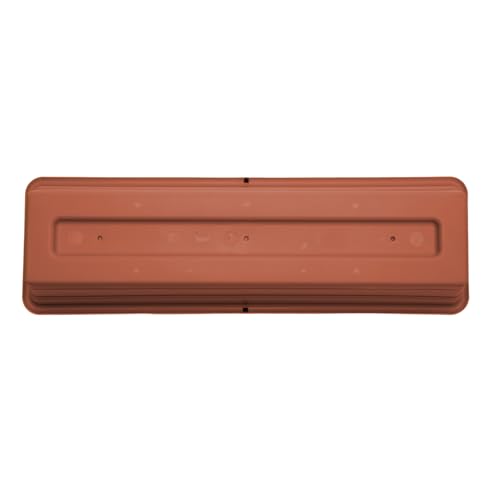Bloem Dura Cotta 18" Plastic Window Box Planter, Terra Cotta, 3-Pack - color: Terra Cotta, size: 18" (Pack of 3)