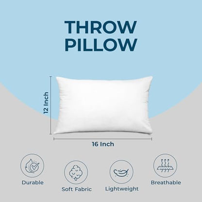 Utopia Bedding Throw Pillows, Decorative 12x16 Pillow Inserts, Set of 4 - size: 12x16 Inch
